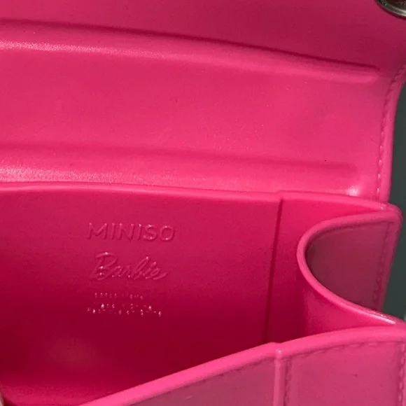 💖 BARBIE Mini Pink Jelly Chain Crossbody Bag Purse - Picture 6 of 9
